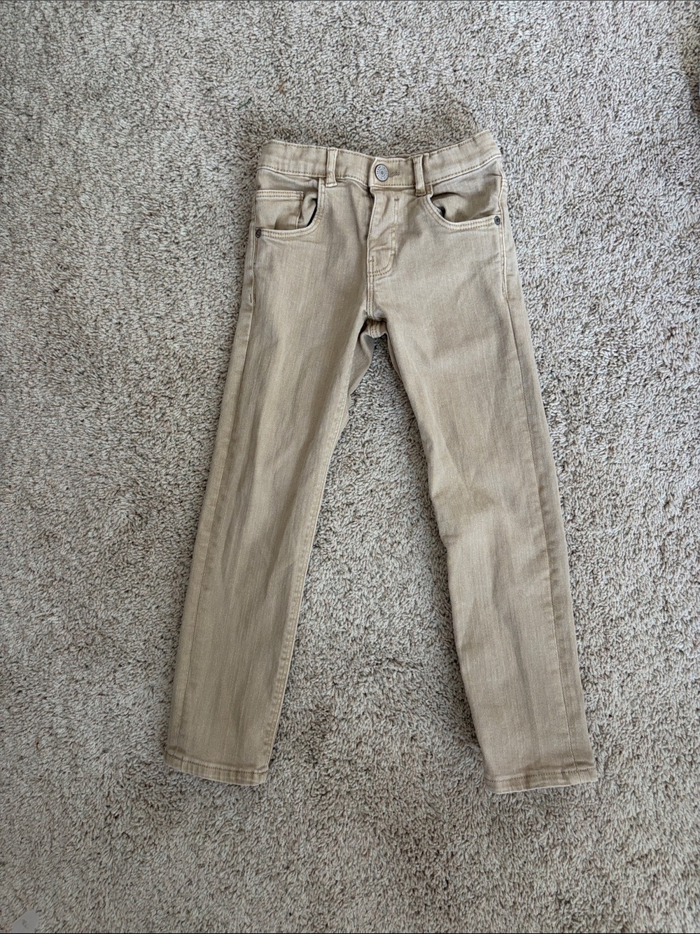 Zara Kids Khaki Straight-Leg Pants